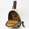 ADBGA547 American Darling Hair-On Cowhide Hand Tooled Leather Sling Bag