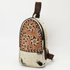 ADBGA547 American Darling Hair-On Cowhide Hand Tooled Leather Sling Bag