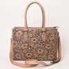 ADBG1158 American Darling Floral Tooled Leather Tote -Western Crossbody Bag