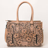 ADBG1158 American Darling Floral Tooled Leather Tote -Western Crossbody Bag