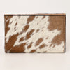 OHG164Wallet Hand Tooled Hair on Genuine Leather Western Bag