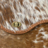 ADBGM399 Hair-On Cowhide Leather Messenger Bag with Braided Trim - American Darling