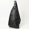 ADBG1443 American Darling Hand-Tooled Western Leather Sling Bag | Genuine Leather Floral Carved Crossbody