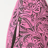 ADBG1443 American Darling Pink Hand Tooled Leather Sling Bag Western Floral Carved Crossbody