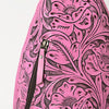 ADBG1443 American Darling Pink Hand Tooled Leather Sling Bag Western Floral Carved Crossbody