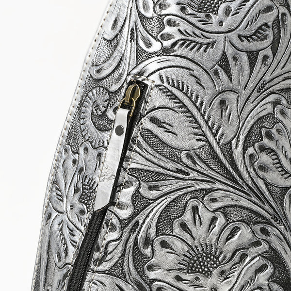 ADBG1443 American Darling Hand-Tooled Western Leather Sling Bag | Genuine Leather Floral Carved Crossbody
