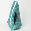 ADBG1443 American Darling Hand-Tooled Western Leather Sling Bag | Genuine Leather Floral Carved Crossbody