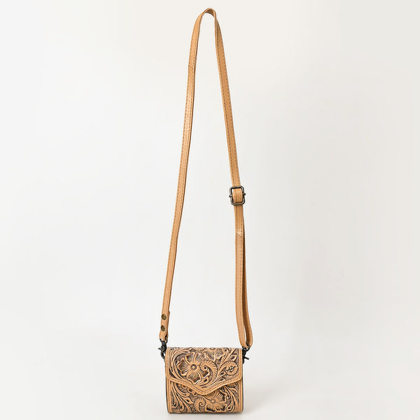 ADBG1444 American Darling Hand Tooled Genuine Leather Western Crossbody Bag for Everyday Carry