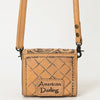 ADBG1444 American Darling Hand Tooled Genuine Leather Western Crossbody Bag for Everyday Carry