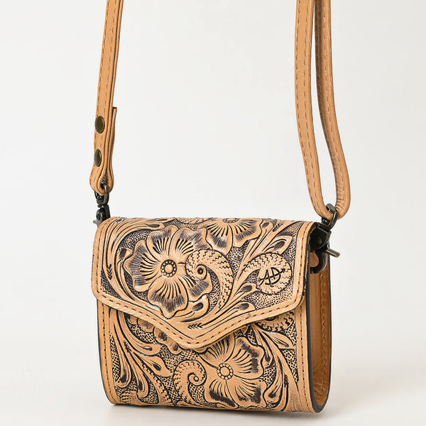 ADBG1444 American Darling Hand Tooled Genuine Leather Western Crossbody Bag for Everyday Carry