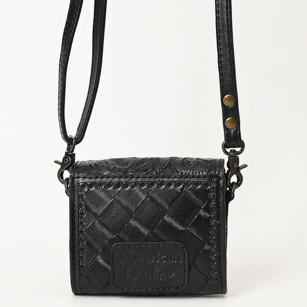 ADBG1444 American Darling Hand Tooled Genuine Leather Western Crossbody Bag for Everyday Carry