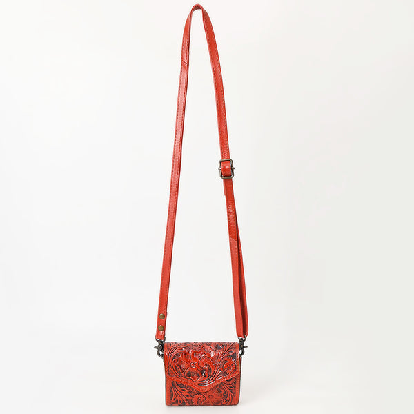 ADBG1444 American Darling Hand Tooled Genuine Leather Western Crossbody Bag for Everyday Carry