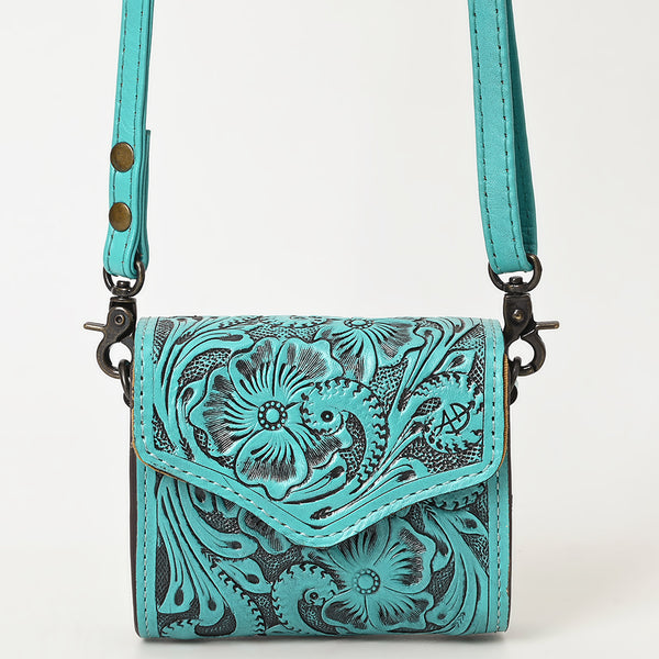 ADBG1444 American Darling Hand Tooled Genuine Leather Western Crossbody Bag for Everyday Carry