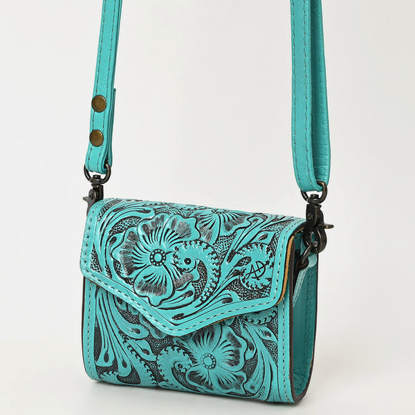 ADBG1444 American Darling Hand Tooled Genuine Leather Western Crossbody Bag for Everyday Carry