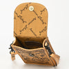ADBG1448 American Darling Hand Tooled Leather Cell Phone Holder Western Crossbody