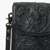 ADBG1448 American Darling Hand Tooled Leather Cell Phone Holder Western Crossbody
