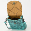 ADBG1448 American Darling Hand Tooled Leather Cell Phone Holder Western Crossbody
