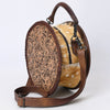 ADBG1449 American Darling Hand Tooled Western Leather Canteen Bag Genuine Leather Floral Carved Crossbody