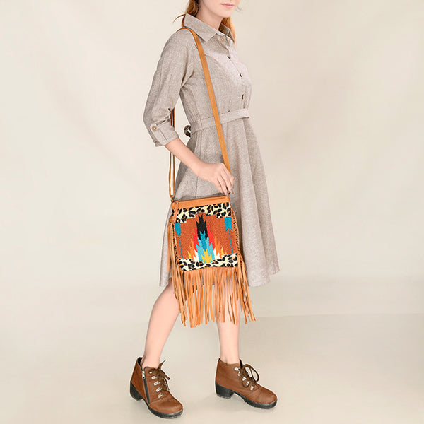 OHA116 Crossbody Genuine Leather women bag western Bag