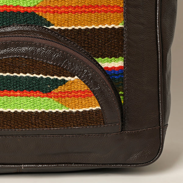 OHA138Backpack Saddle Blanket Genuine Leather Western Women Bag | for Laptop School Purse Travel