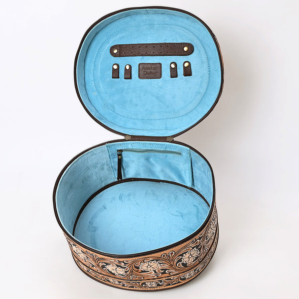 ADBGA412 American Darling Hand Tooled Leather Jewelry Case Western Accessory