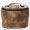 ADBGA411 American Darling Hand Tooled Floral Carved Genuine Leather Jewelry Case