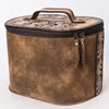 ADBGA411 American Darling Hand Tooled Floral Carved Genuine Leather Jewelry Case