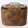 ADBGA411 American Darling Hand Tooled Floral Carved Genuine Leather Jewelry Case