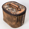 ADBGA411 American Darling Hand Tooled Floral Carved Genuine Leather Jewelry Case