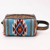 ADBGA555 American Darling Hand Woven Saddle Blanket & Tooled Leather Toiletry