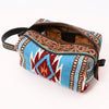 ADBGA555 American Darling Hand Woven Saddle Blanket & Tooled Leather Toiletry