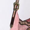 ADBGA419 American Darling Genuine Leather Fringed Crossbody Bag Hand Tooled Floral Carved