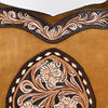 ADBGA419 American Darling Genuine Leather Fringed Crossbody Bag Hand Tooled Floral Carved