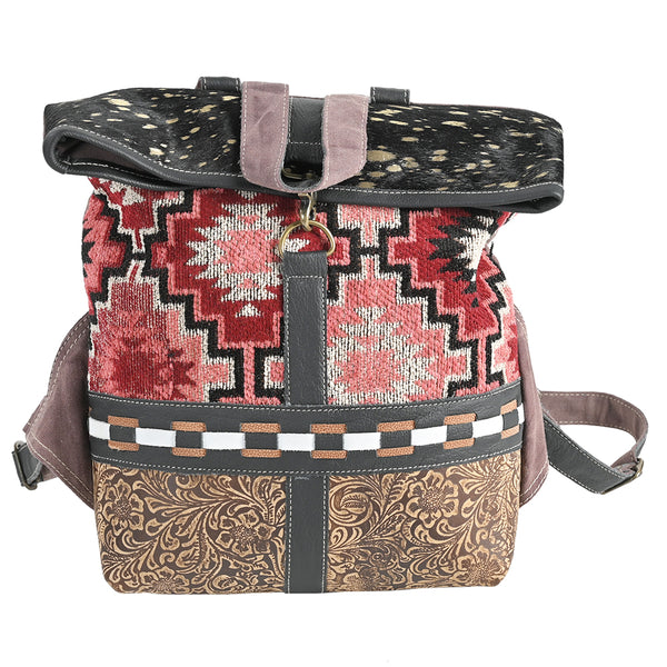 LC-OHV374 Backpack Upcycled Canvas Ladies Bag