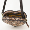 ADBGA425 Heart-Shaped Hand Tooled Leather Canteen Bag Genuine Western Floral by American Darling