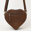 ADBGA430 American Darling Hand Tooled Leather Canteen Bag Floral Carved Crossbody