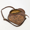 ADBGA430 American Darling Hand Tooled Leather Canteen Bag Floral Carved Crossbody