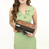 ADBGA453 American Darling Floral Tooled Leather Cowhide Jewelry Accessory Case