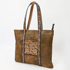 ADBGA479 American Darling Genuine Suede Leather Hand Tooled Floral Carved Tote Bag Western Purse