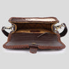 ADBGM403 Hair-On Cowhide Shoulder Bag with Braided Leather Trim - American Darling
