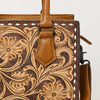 ADBG1453 American Darling Tooled Leather Tote | Floral Carved Crossbody
