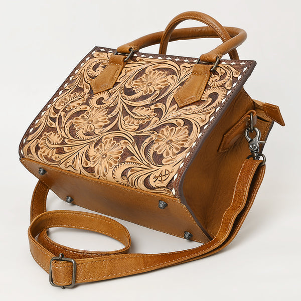 ADBG1453 American Darling Tooled Leather Tote | Floral Carved Crossbody