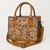 ADBG1453 American Darling Tooled Leather Tote | Floral Carved Crossbody