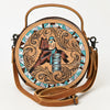 ADBG1457 American Darling Tooled Leather Canteen Bag | Barrel Racing Western Purse