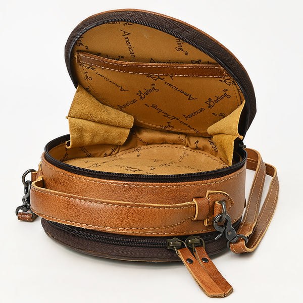 ADBG1457 American Darling Tooled Leather Canteen Bag | Barrel Racing Western Purse