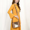 ADBG1460 American Darling Western Leather Cowhide Crossbody Bag with Hand-Tooled Floral Detailing | Genuine Leather