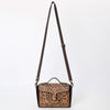 ADBGA557 American Darling Hand Tooled Floral Carved Leather Cross body Bag