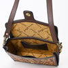 ADBGA557 American Darling Hand Tooled Floral Carved Leather Cross body Bag