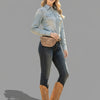 ADBGZ829 Hand-Tooled Leather Western Belt Bag - Floral Fanny Pack with Adjustable Strap