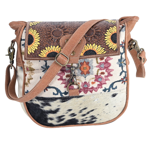 LC-OHV399 Crossbody Upcycled Canvas Ladies Bag